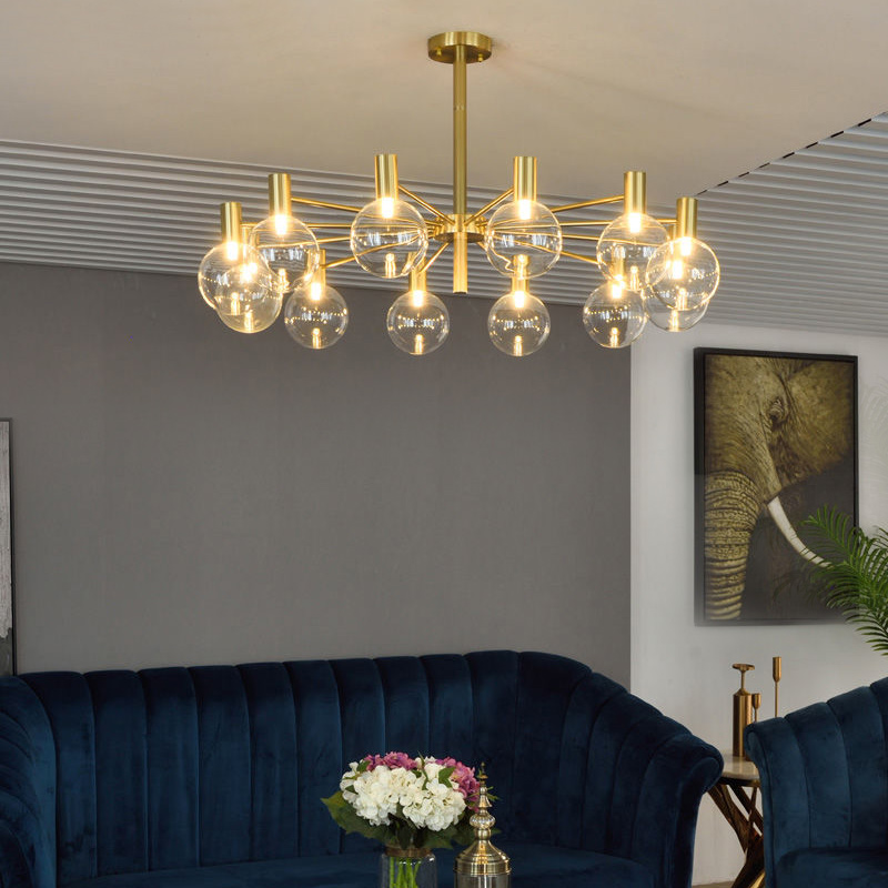 Interior Design Of Cafe - Светлая роскошная светодиодная люстра для гостиной,